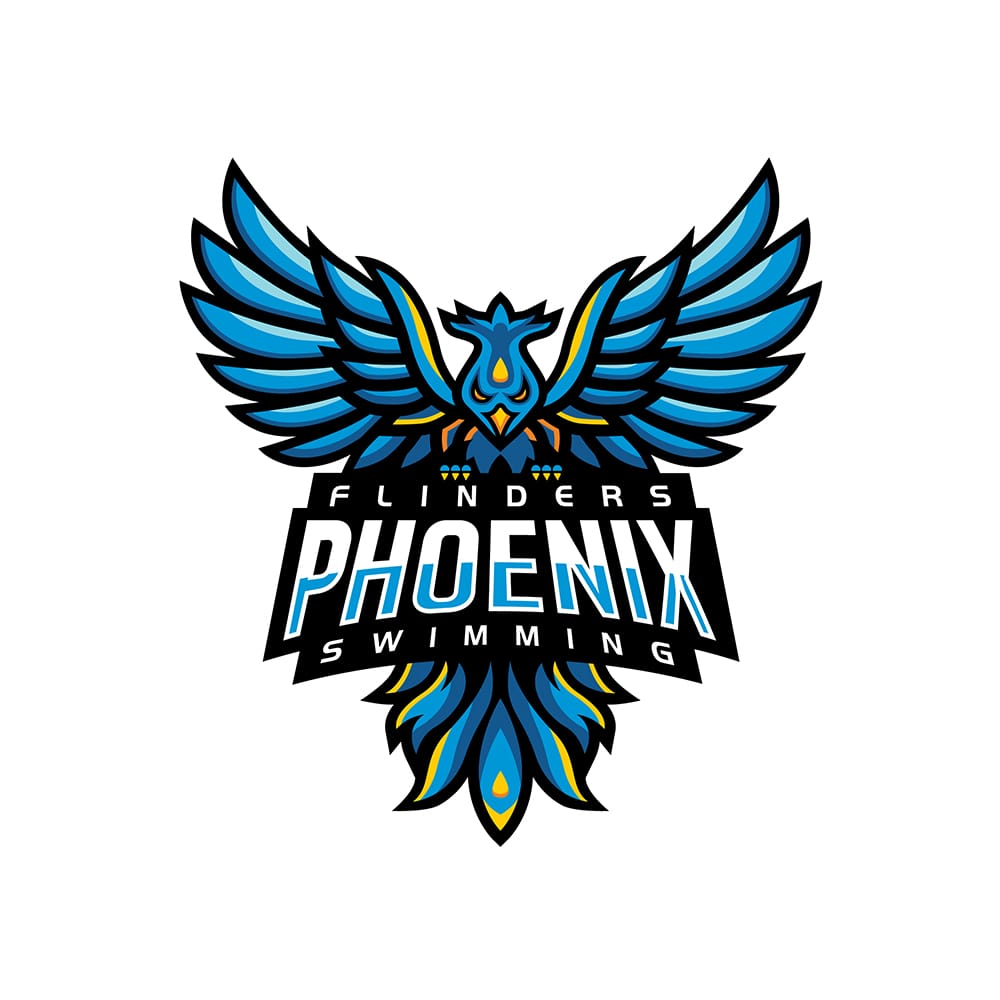 Flinders Phoenix Swimming Logo